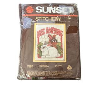 Sunset Stitchery 541‎ "French Rabbits" Kit